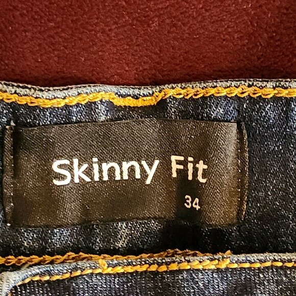 Skinny Fit Women's Jeans Distressed Blue Size 34 - Picture 11 of 16